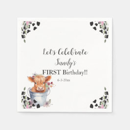 Serviette En Papier Saint-Vache, premier anniversaire