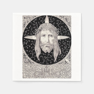 Serviette En Papier Sainte Face de Jésus Christ