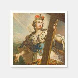 Serviette En Papier Sainte Hélène avec la Vraie Croix Art sacré