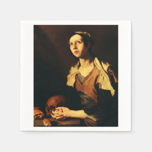 Serviette En Papier Sainte Marie l'Égyptienne par Jusepe de Ribera