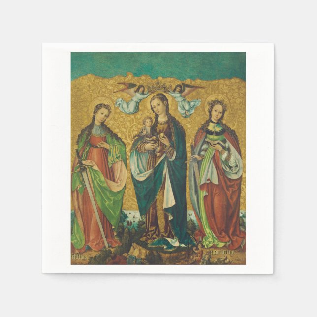 Serviette En Papier Saints Perpetua et Felicity (Devant)