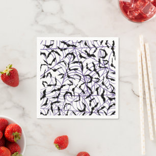 Serviette En Papier Saison Éffrayante de Bat Halloween