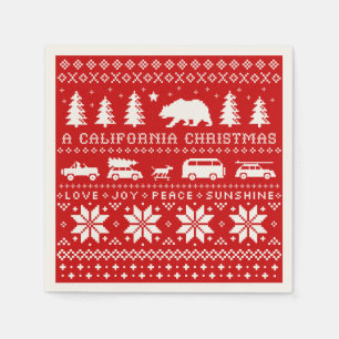 Serviette En Papier Saison Noël de Californie