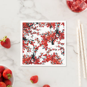 Serviette En Papier Sakura Papier Napkin