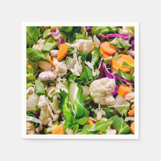 Serviette En Papier Salade mixte (Devant)