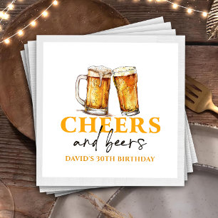 Serviette En Papier Salades et bières Verre de bière serviettes d'anni