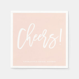 Serviette En Papier Salaire Moderne Calligraphie Mariage rose