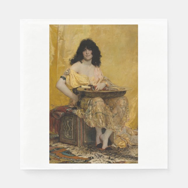 Serviette En Papier Salomé (Portrait féminin) (par Henri Regnault) (Devant)