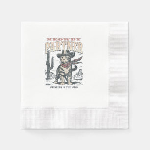 Serviette En Papier Salut associé Cowboy Chat
