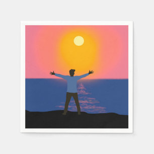 Serviette En Papier Salutation au soleil