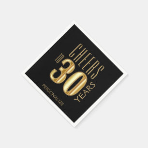 Serviette En Papier Salutations à 30 ans