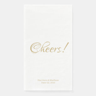 Serviette En Papier Salutations, personnaliser texte de mariage papier