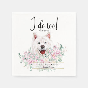 Serviette En Papier Samoyed Chien Mariage Cocktail Napkins
