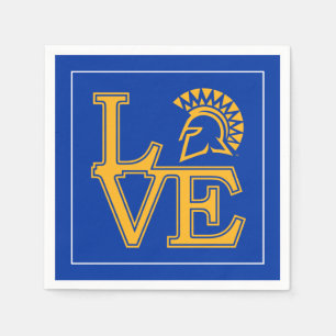 Serviette En Papier San Jose State Love