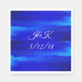 Serviette En Papier Sandy Beach Aquarelle Mariage Dîner