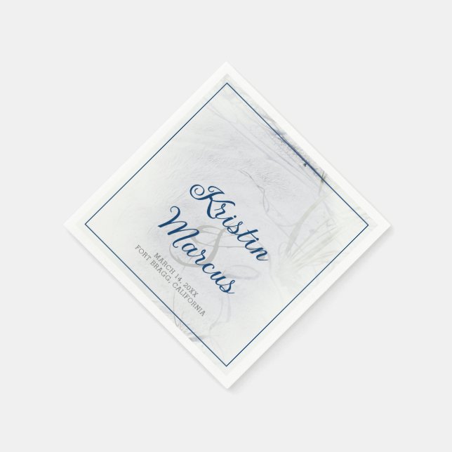 Serviette En Papier Sandy Beach Wedding Cocktails (Coin)