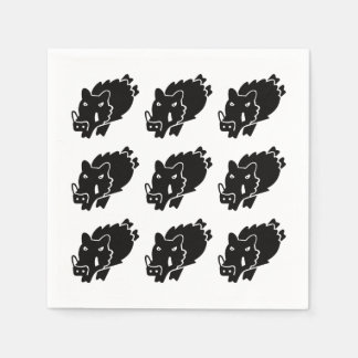 Serviette En Papier Sanglier