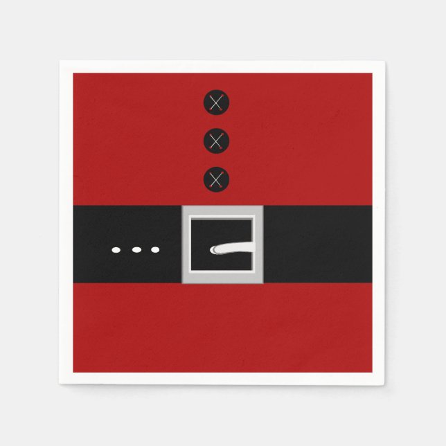 Serviette En Papier Santa Belly Paper Napkin (Devant)
