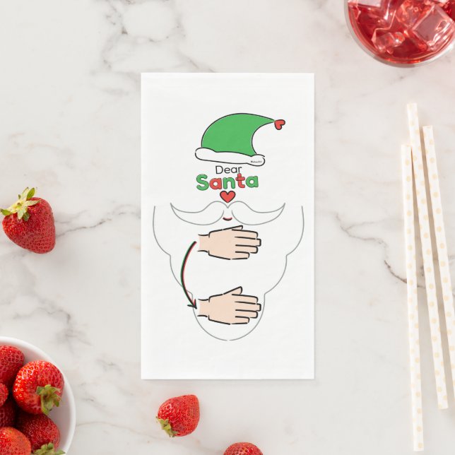 Serviette En Papier Santa Claus in American Sign Language (En situation)