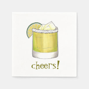 Serviette En Papier Santé! Célébration Margarita Cocktail Party Boisso