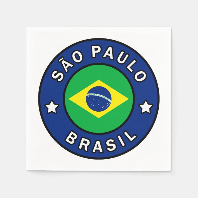 Serviette En Papier São Paulo Brasil (Devant)