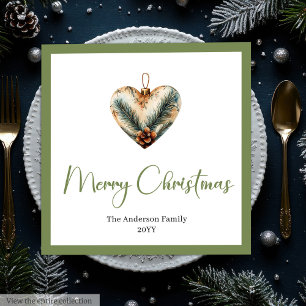 Serviette En Papier Sapin de Noël Bohème Terreux avec des Couleurs Neu