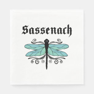 Serviette En Papier Sassenach Dragonfly Outlander Amber Blue Sweatshir