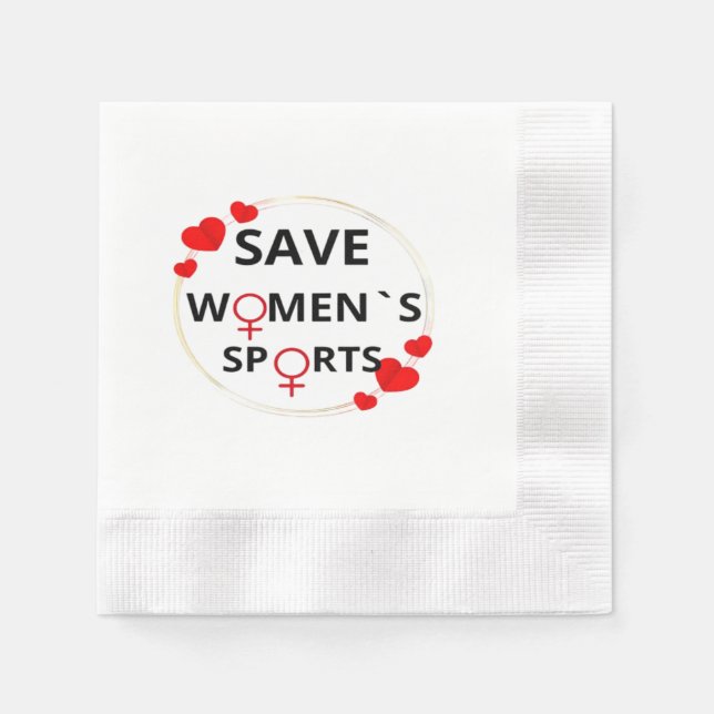 Serviette En Papier Save Womens Sports Classic (Devant)