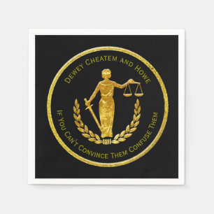 Serviette En Papier Scales de justice Personnaliser les serviettes