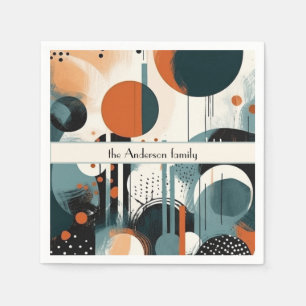 Serviette En Papier Scandi Groove, personnalisé