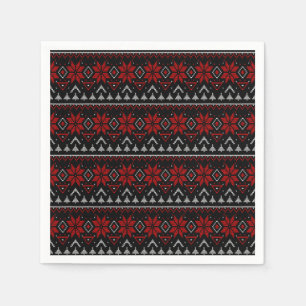 Serviette En Papier Scandinave, tricot