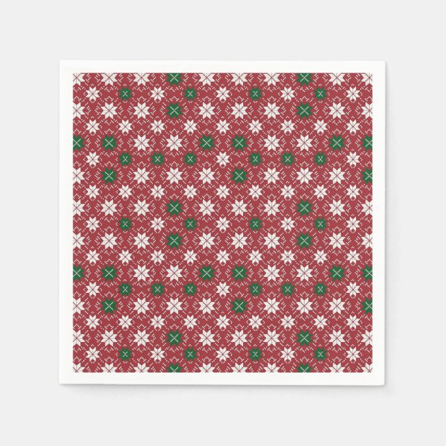 Serviette En Papier Scandinavian Selburose Christmas Edition 1 (Devant)