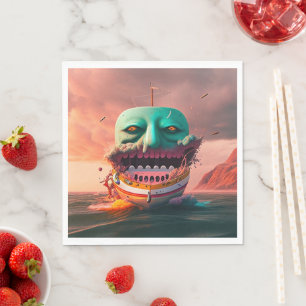 Serviette En Papier Scary