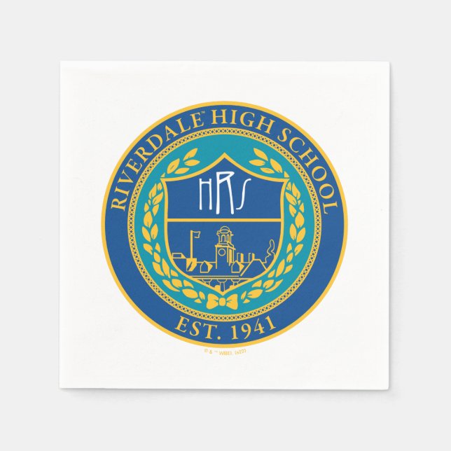 Serviette En Papier Sceau du lycée de Riverdale (Devant)