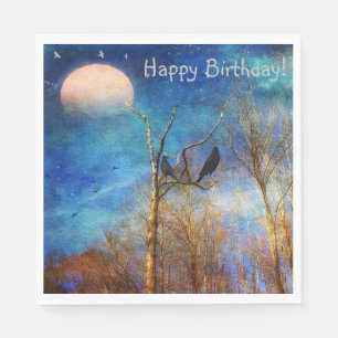 Serviette En Papier Scène fantaisiste de forêt