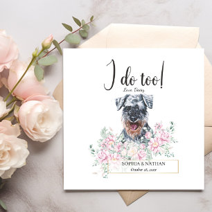 Serviette En Papier Schnauzer Chien Mariage Cocktail Napkins