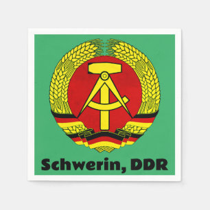 Serviette En Papier Schwerin, DDR, Schwerin, Allemagne, Ossi est