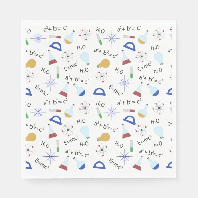 Serviette En Papier Science lover (Devant)