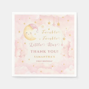 Serviette En Papier Scintille Scintille Petite Étoile Premier Annivers