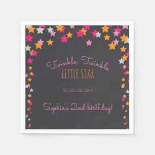 Serviette En Papier Scintillement de scintillement peu d'anniversaire