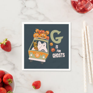 Serviette En Papier Scooby-Doo   G est pour Ghosts