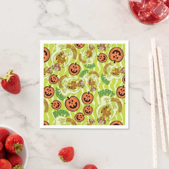 Serviette En Papier Scooby-Doo | Happy Halloween Motif (En situation)