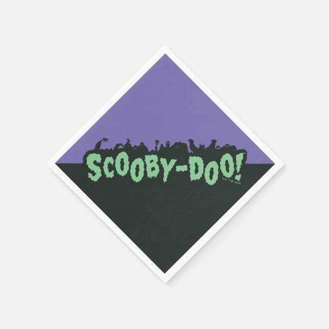 Serviette En Papier Scooby-Doo ! Logo Monster Silhouette (Coin)