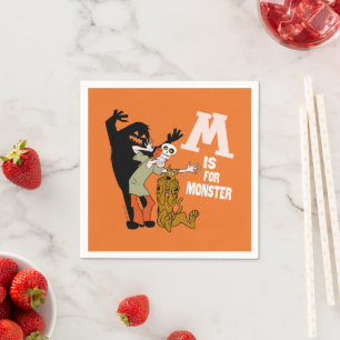Serviette En Papier Scooby-Doo M est pour Monster