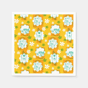 Serviette En Papier Scooby-Doo   Modèle floral de caractère