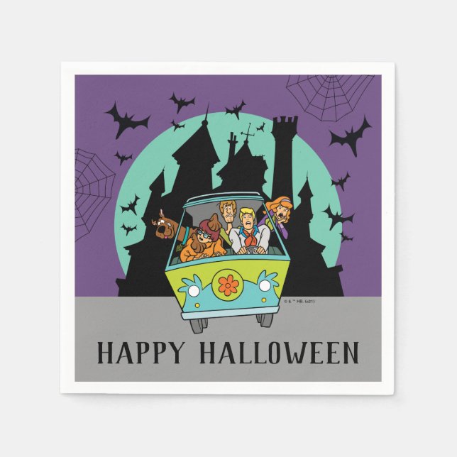 Serviette En Papier Scooby-Doo Spooktacular Halloween Party (Devant)