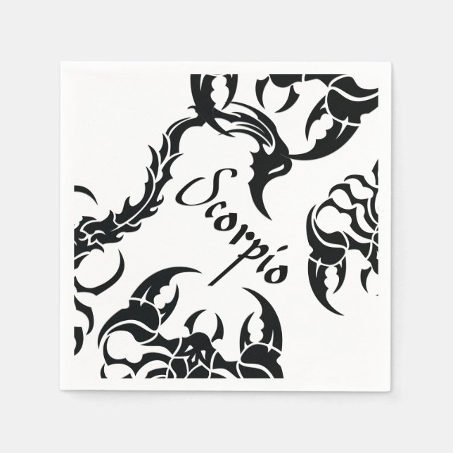Serviette En Papier Scorpio (Devant)