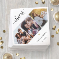 Script Chefs 3 Photo Collage & Gold Heart Mariage