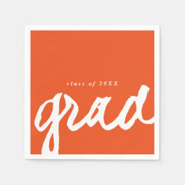 Serviette En Papier Script Grad simple | Graduation Party