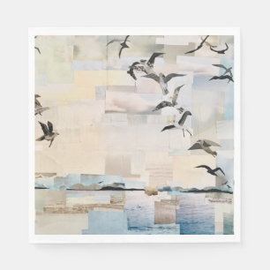 Serviette En Papier SeaGulls in Flight" Livre de Willowcatdesigns